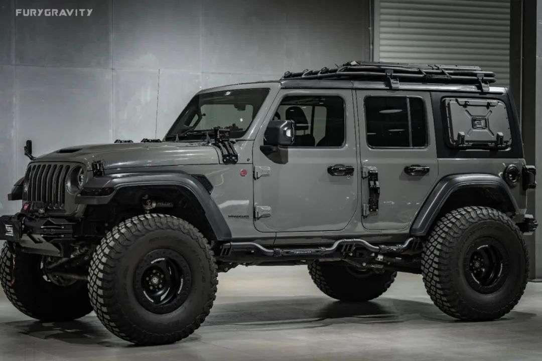 Awaken Series Aluminum Black Side Bar for Jeep Wrangler JL