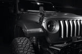 Jeep Wrangler Hood side auxiliary mirror for JK JL aluminum alloy, CNC , wide angle lens