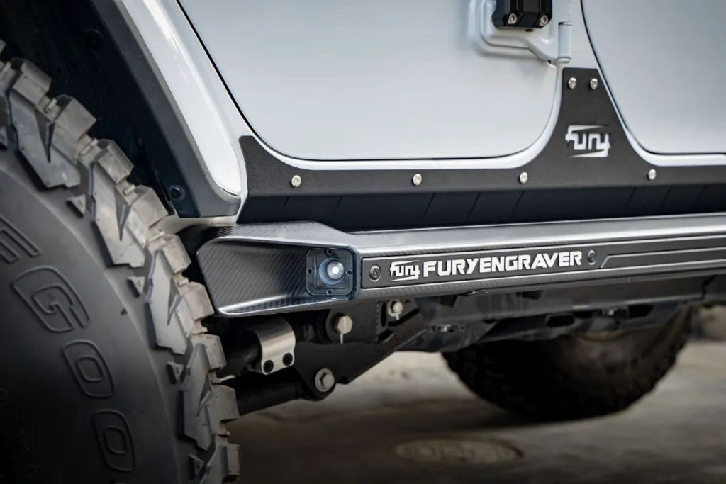 Gravity Series Carbon Fiber Side Step with LED Light for Jeep