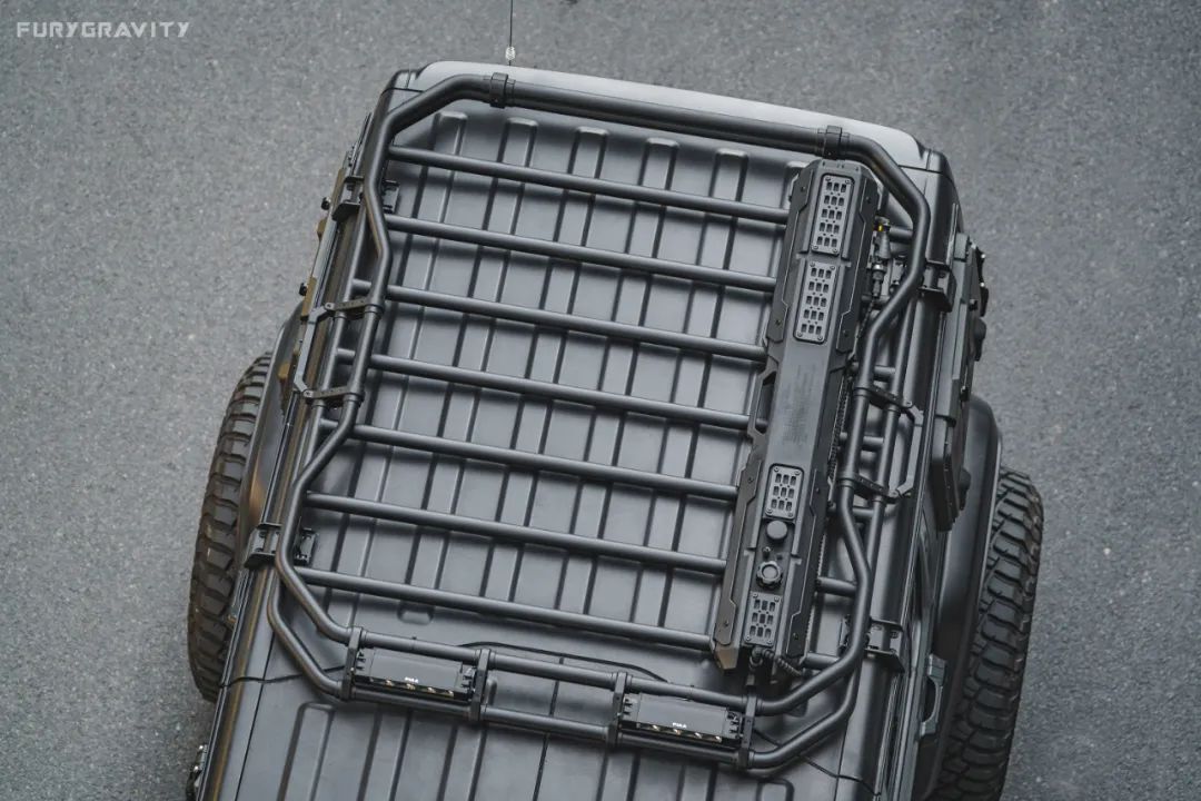 Fury Car Rack Awaken Series Aluminum Black Roof Rack for Jeep Wrangler JK JL JT ...